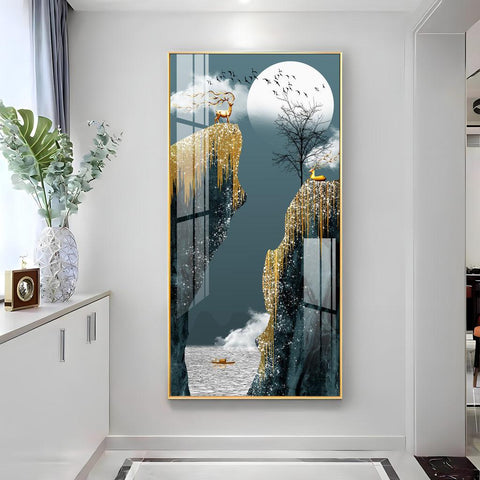 The Peaceful Premium Acrylic Vertical Wall Art - Decor Mantra 