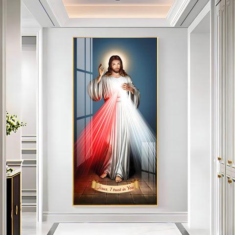 Premium Vertical Acrylic Wall Art with Jesus Christ Imagery - Decor Mantra 