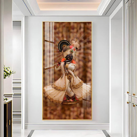 Contemporary Acrylic Wall Art Featuring Shree Murlidhar - Decor Mantra 