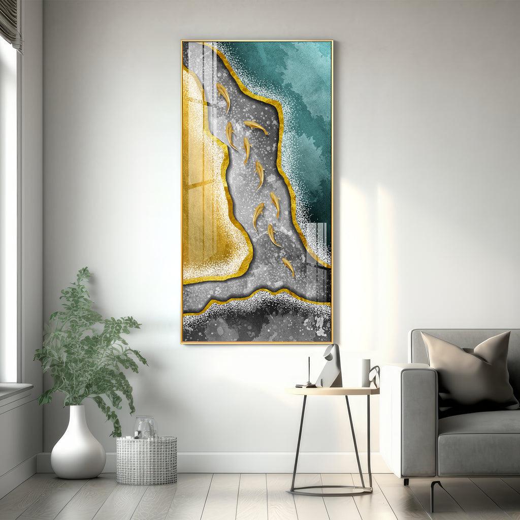 Modern Abstract Premium Acrylic Vertical Wall Art - Decor Mantra 