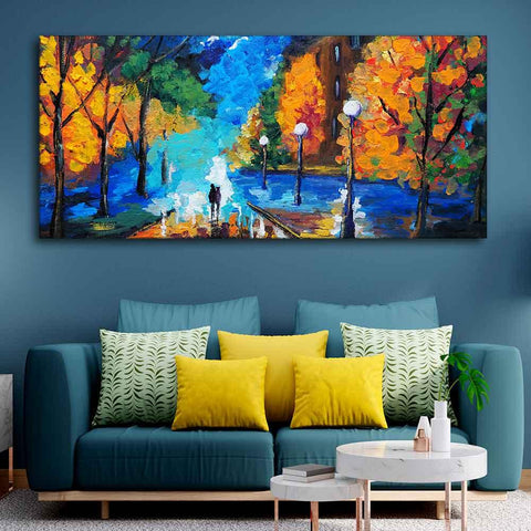 Couple Dating Tonight Premium Wall Painting - Decor Mantra 