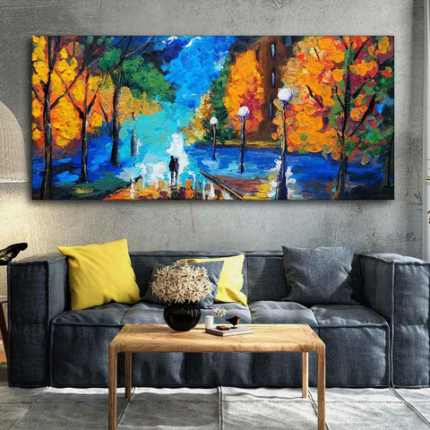 Couple Dating Tonight Premium Wall Painting - Decor Mantra 