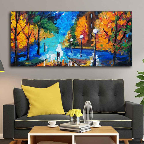 Couple Dating Tonight Premium Wall Painting - Decor Mantra 