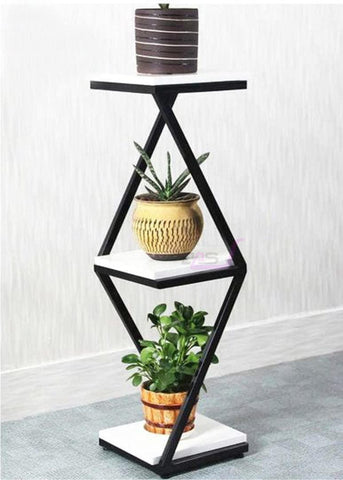 Beautiful Designer White Marble Side Table with Storage Shelf - Decor Mantra 
