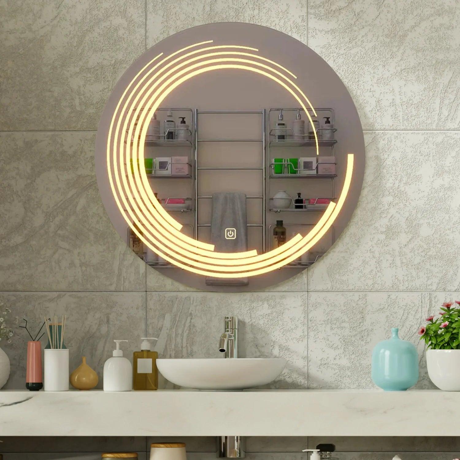 Beautiful Modern Design Dreamy Illusion LED Bathroom Mirror - Decor Mantra 