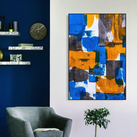 Abstract Art Floating Canvas Wall Painting - Decor Mantra 