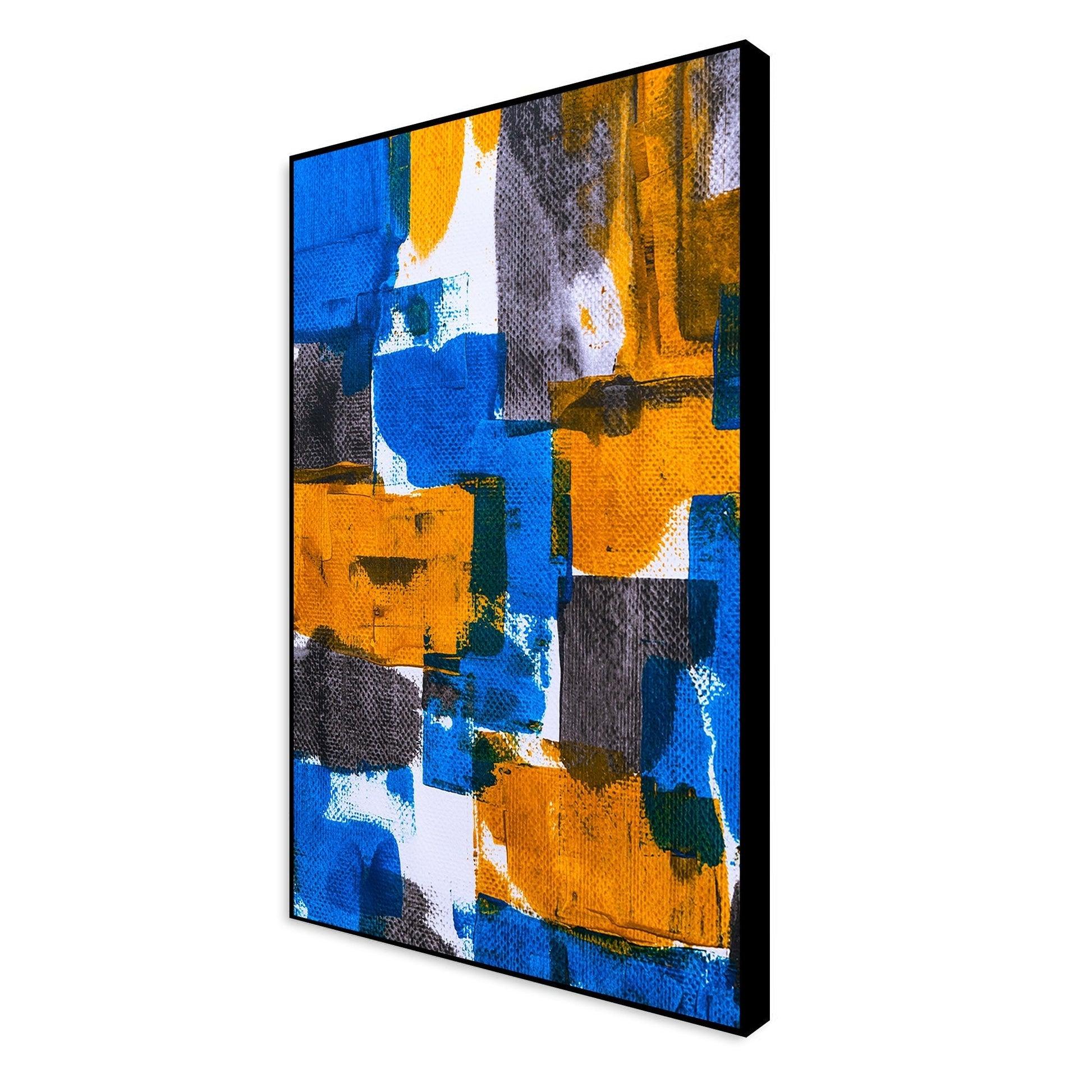 Abstract Art Floating Canvas Wall Painting - Decor Mantra 