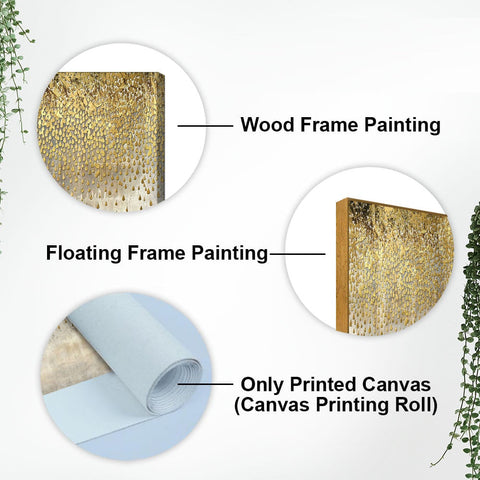 Luxurious Golden Pattern Premium Wall Painting