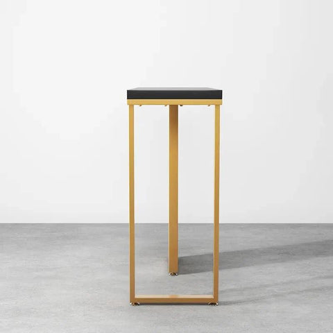 Modern Opulence Black Marble Gold Console Table - Decor Mantra 