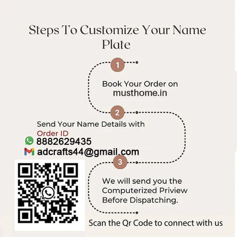 Personalized Ganesha Weatherproof Name Plate with House Number
