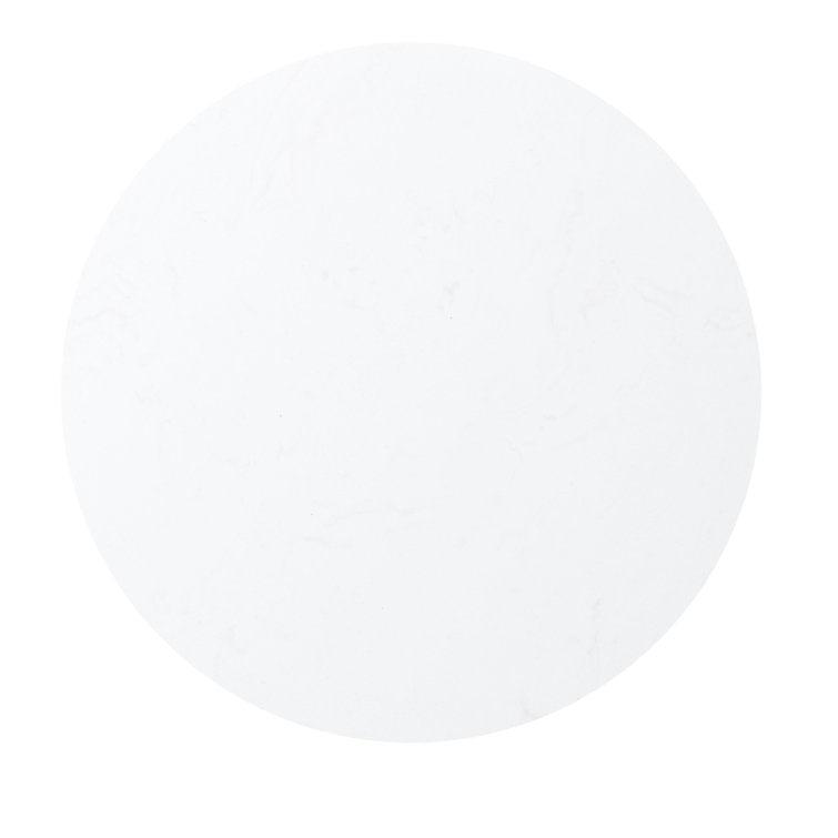 Round White Marble Designer Side Table - Decor Mantra 