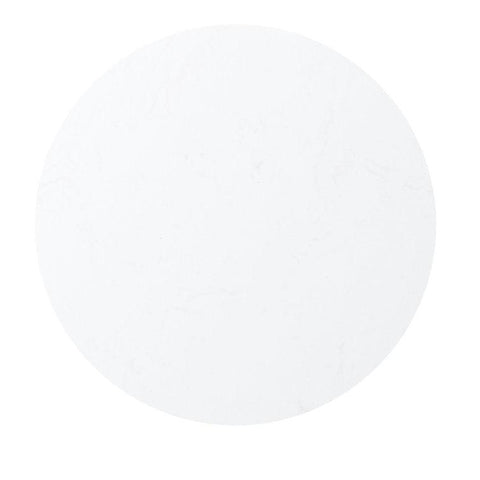Round White Marble Designer Side Table - Decor Mantra 