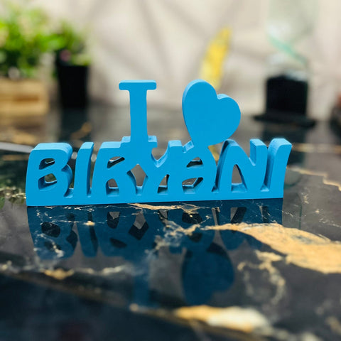 I Love Biryani Aesthetic Table Decor AdPrints